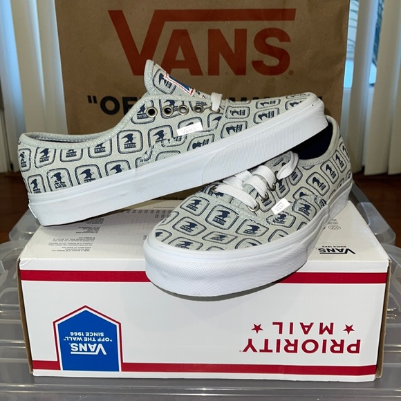Vans Shoes New Vans Usps X Authentic In Usps Denimwhite Poshmark